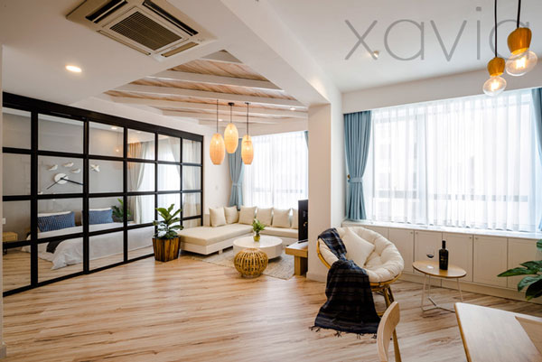 Mê mệt thiết kế nội thất căn hộ 72m2 đẹp như khách sạn của cô nàng độc thân