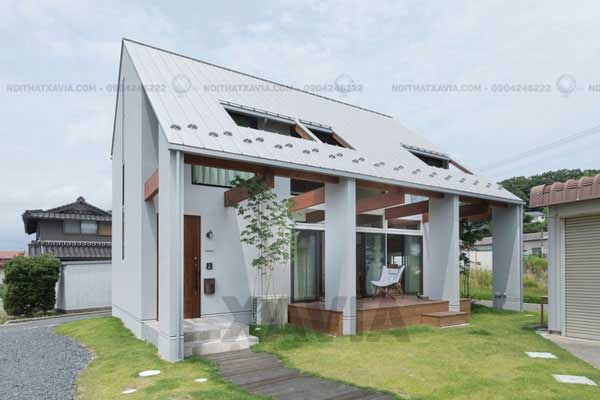 Thiết kế nhà ở cấp 4 đẹp vùng quê không khác gì resort