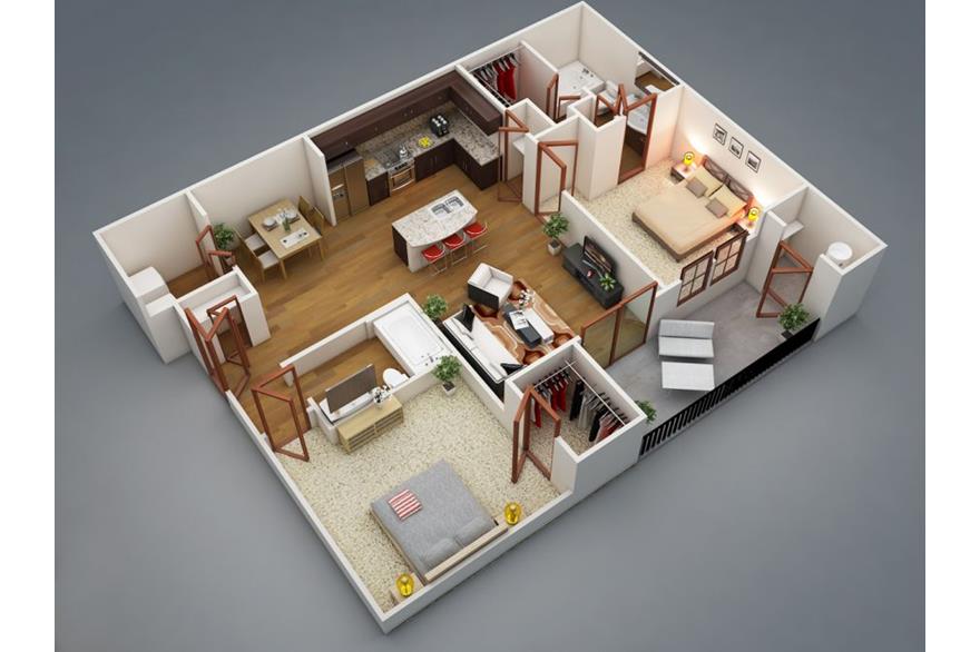 56 Mẫu thiết kế nhà diện tích 60m2 đẹp ngỡ ngàng