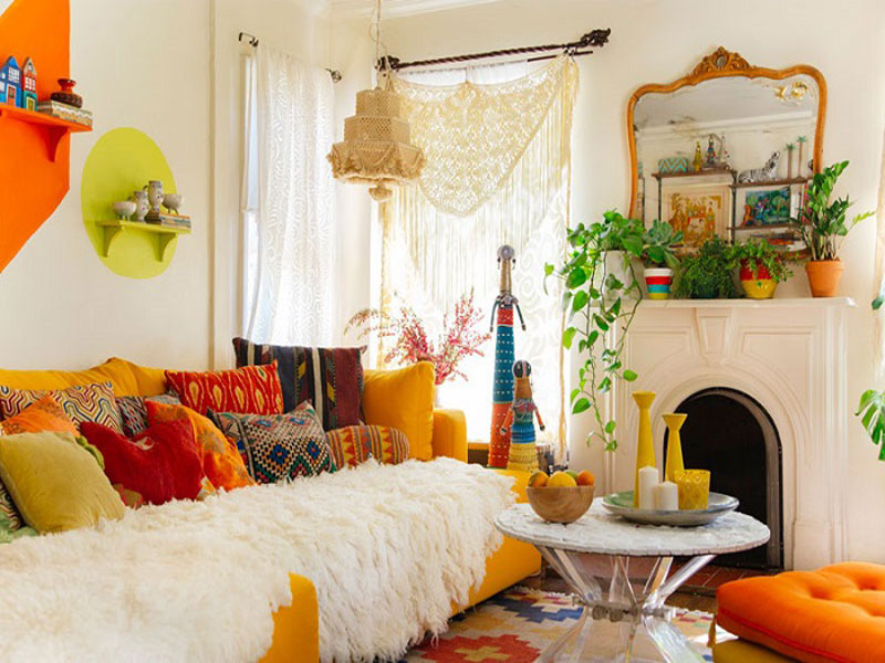noi-that-phong-khach-phong-cach-bohemian