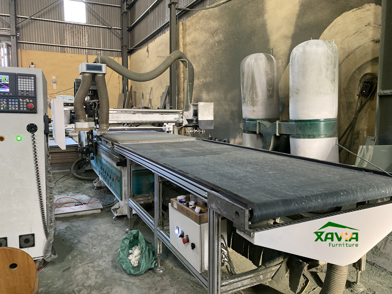 Máy chế biến gỗ công nghệ cao tại xưởng MDF365