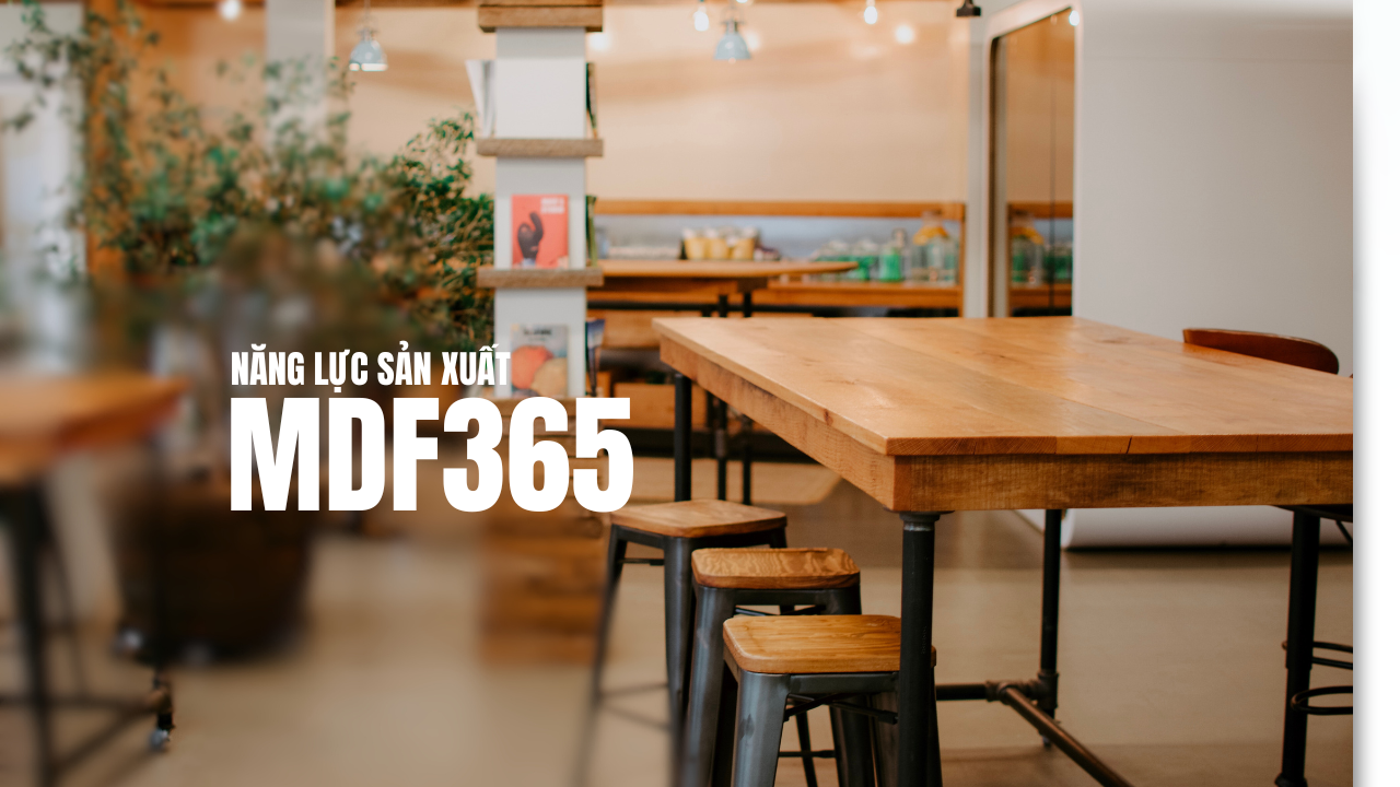 Năng lực sản xuất MDF365 trong lĩnh vực gia công đồ gỗ